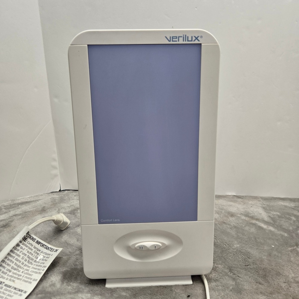 Verilux HappyLight VT15 Light Therapy Lamp White Comfort Lens Natural Spectrum